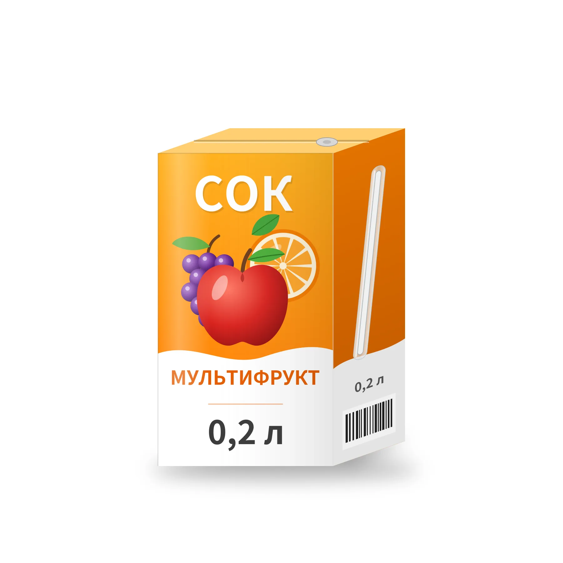 Сок 0.2л мультифрукт